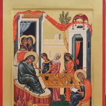Икона к Празднику Рождества честного славного Пророка, Предтечи и Крестителя Господня Иоанна