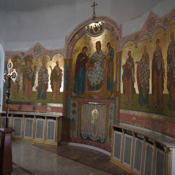 Закончен фрагмент росписи в алтаре Пермского  Свято-Троицкого Стефанова монастыря.